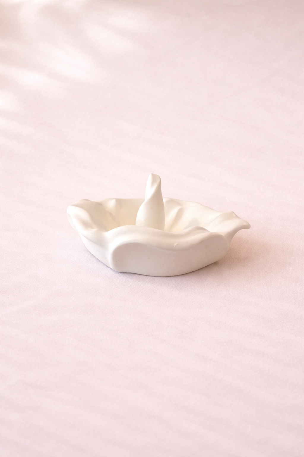 Petal Cast Stone Vase