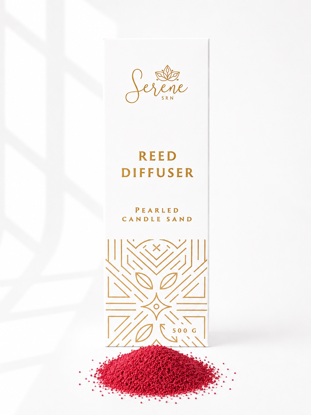 Red Pearled Candle Sand