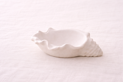 Conch Shell Cast Stone Vase