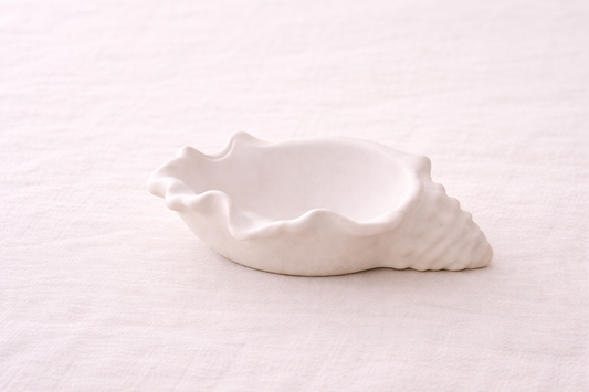 Conch Shell Cast Stone Vase