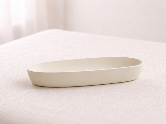 Decorative Oval Cast Stone Vase