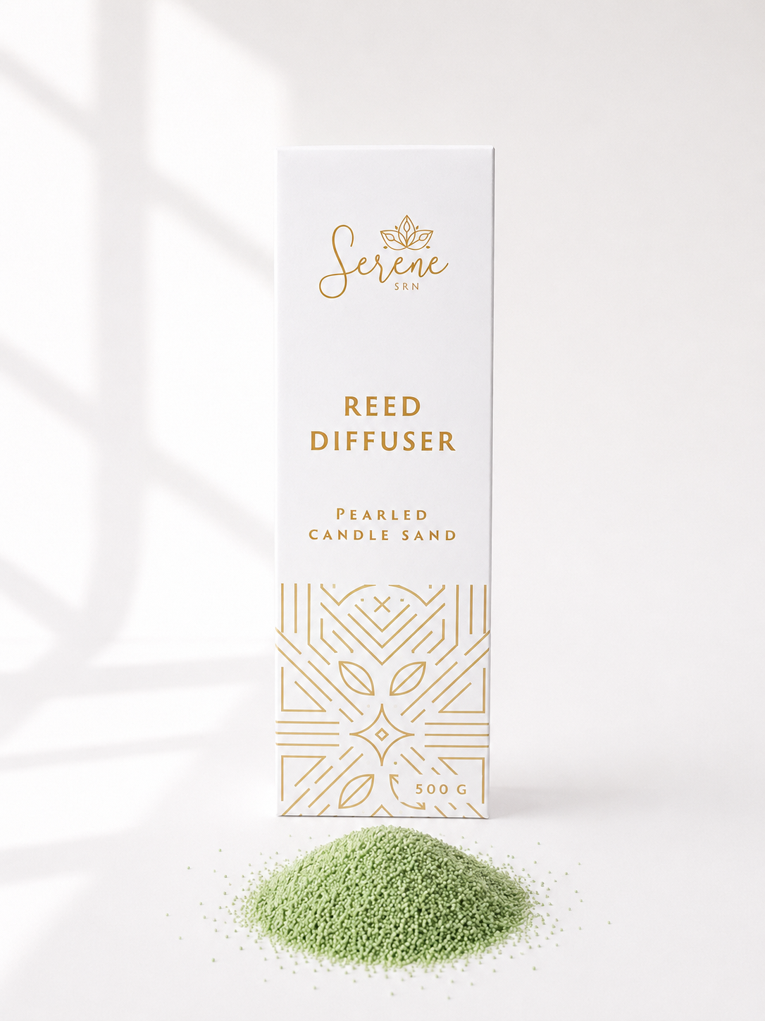 Olive Green Pearled Candle Sand