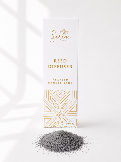 Dark Grey Pearled Candle Sand