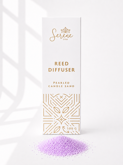 Lilac Pearled Candle Sand
