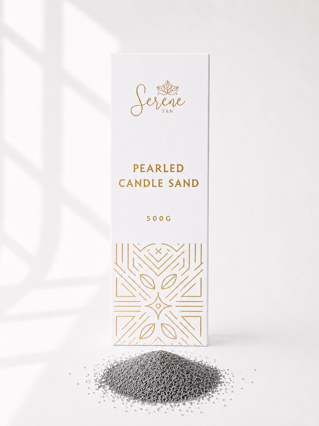 Dark Grey Pearled Candle Sand