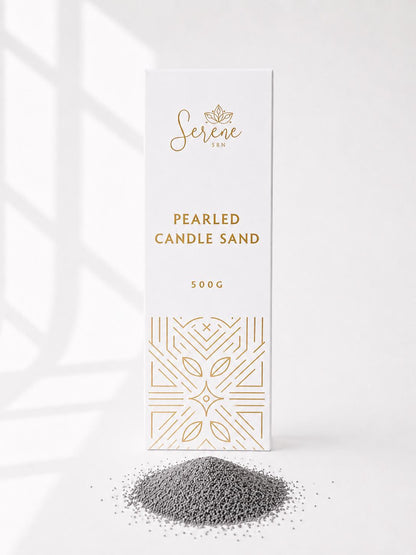 Dark Grey Pearled Candle Sand