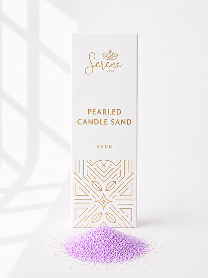 Lilac Pearled Candle Sand