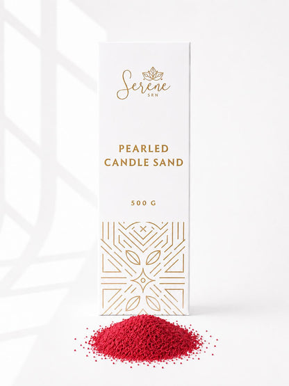 Red Pearled Candle Sand