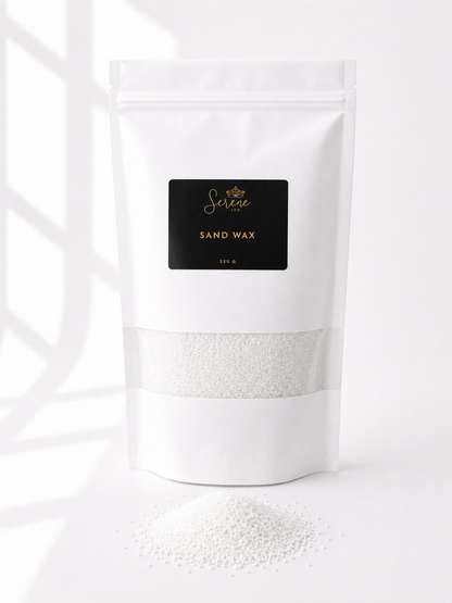 White Pearled Pearled Candle Sand