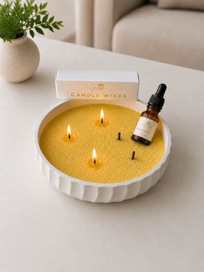 Yellow Pearled Candle Sand
